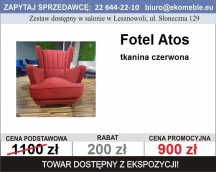 FOTEL ATOS - KOLOR CZERWONY